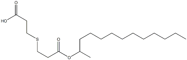 3,3'-Thiobis(propionic acid)1-methyl 1'-dodecyl ester 结构式