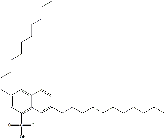 3,7-Diundecyl-1-naphthalenesulfonic acid 结构式