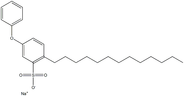 3-Phenoxy-6-tridecylbenzenesulfonic acid sodium salt 结构式