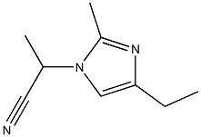 1-(1-Cyanoethyl)-4-ethyl-2-methyl-1H-imidazole 结构式