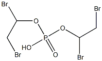 Phosphoric acid hydrogen bis(1,2-dibromoethyl) ester 结构式