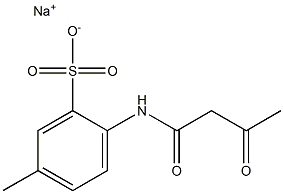 2-(Acetoacetylamino)-5-methylbenzenesulfonic acid sodium salt 结构式