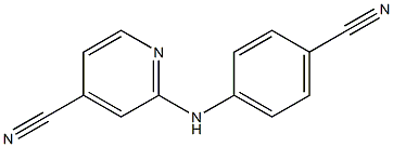 2-(4-Cyanophenylamino)pyridine-4-carbonitrile 结构式