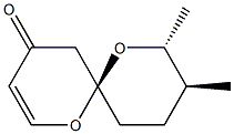 (6R,8R,9S)-8,9-Dimethyl-1,7-dioxaspiro[5.5]undec-2-en-4-one 结构式