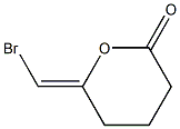 (6Z)-6-(Bromomethylene)tetrahydro-2H-pyran-2-one 结构式