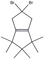 2,2-Dibromo-1,2,3,4,5,6-hexahydro-4,4,5,5,6,6-hexamethylpentalene 结构式