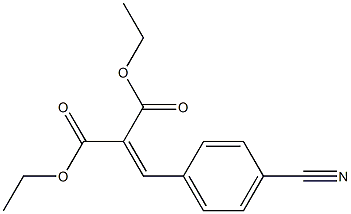 (p-Cyanobenzylidene)malonic acid diethyl ester 结构式