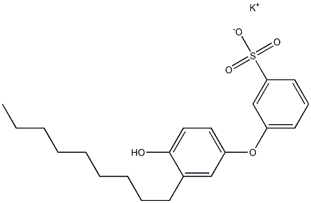 4'-Hydroxy-3'-nonyl[oxybisbenzene]-3-sulfonic acid potassium salt 结构式