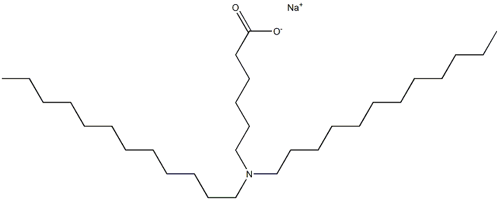 6-(Didodecylamino)hexanoic acid sodium salt 结构式