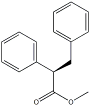 [R,(-)]-2,3-Diphenylpropionic acid methyl ester 结构式