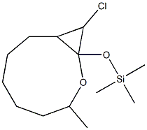 10-Chloro-3-methyl-1-(trimethylsilyloxy)-2-oxabicyclo[7.1.0]decane 结构式