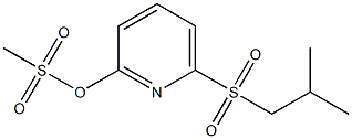 Methanesulfonic acid 6-(2-methylpropylsulfonyl)-2-pyridinyl ester 结构式