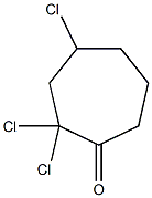 2,2,4-Trichlorocycloheptanone 结构式