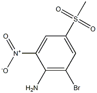 6-Bromo-4-(methylsulfonyl)-2-nitroaniline 结构式