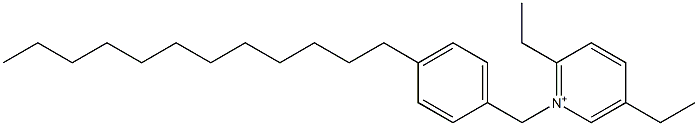 1-(4-Dodecylbenzyl)-2,5-diethylpyridinium 结构式