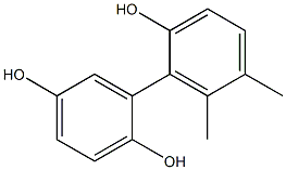 5',6'-Dimethyl-1,1'-biphenyl-2,2',5-triol 结构式