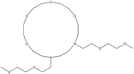 N,N'-Bis[2-(2-methoxyethoxy)ethyl]-N,N'-(3,6,9,12-tetraoxatetradecane-1,14-diyl)ethane-1,2-diamine 结构式