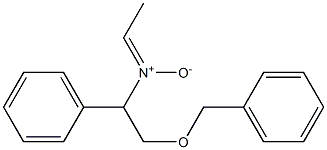 N-(2-Benzyloxy-1-phenylethyl)ethanimine N-oxide 结构式