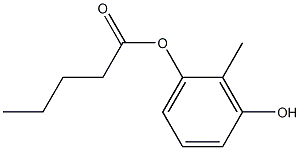 Valeric acid 3-hydroxy-2-methylphenyl ester 结构式
