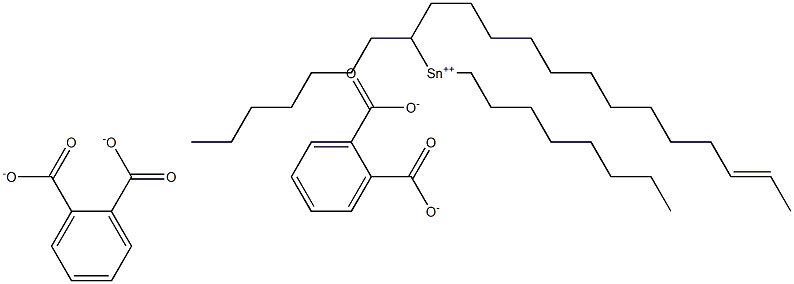 Bis[phthalic acid 1-(11-tridecenyl)]dioctyltin(IV) salt 结构式