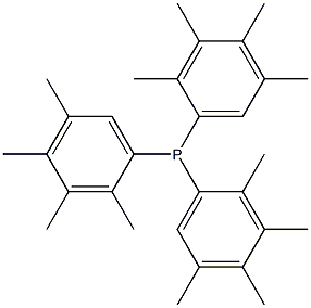 Tris(2,3,4,5-tetramethylphenyl)phosphine 结构式