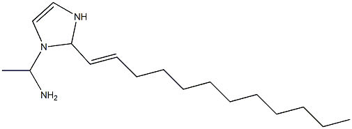 1-(1-Aminoethyl)-2-(1-dodecenyl)-4-imidazoline 结构式