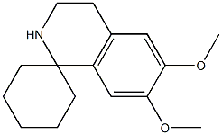 6,7-Dimethoxy-3,4-dihydrospiro[isoquinoline-1(2H),1'-cyclohexane] 结构式