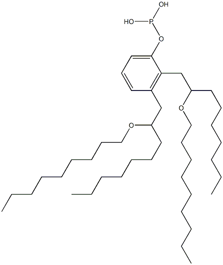 Phosphorous acid bis[2-(nonyloxy)nonyl]phenyl ester 结构式