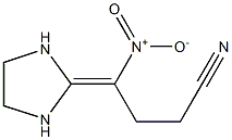 2-(3-Cyano-1-nitropropylidene)imidazolidine 结构式