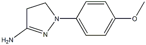 3-Amino-1-(4-methoxyphenyl)-2-pyrazoline 结构式