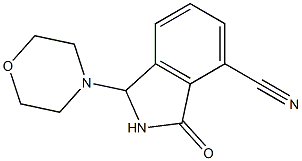 3-Morpholino-7-cyano-2,3-dihydro-1H-isoindol-1-one 结构式