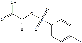 [R,(+)]-2-[(p-Tolylsulfonyl)oxy]propionic acid 结构式
