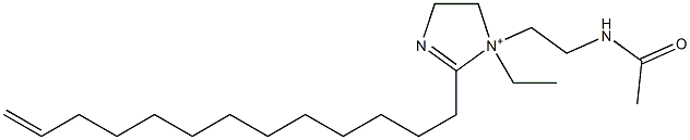 1-[2-(Acetylamino)ethyl]-1-ethyl-2-(12-tridecenyl)-2-imidazoline-1-ium 结构式