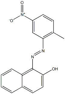 1-(6-Methyl-3-nitrophenylazo)-2-naphthol 结构式