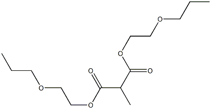 Methylmalonic acid bis(2-propoxyethyl) ester 结构式