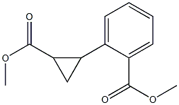 2-[2-(Methoxycarbonyl)cyclopropyl]benzoic acid methyl ester 结构式