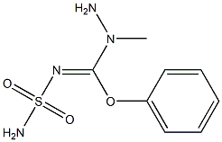 N-Sulfamoyl[phenoxy(1-methylhydrazino)methan]imine 结构式