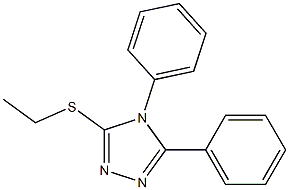 4,5-Diphenyl-3-[ethylthio]-4H-1,2,4-triazole 结构式