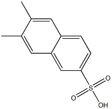 6,7-Dimethyl-2-naphthalenesulfonic acid 结构式