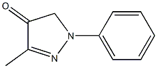 1-Phenyl-3-methyl-4(5H)-pyrazolone 结构式