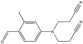 2-Methyl-4-[N,N-di(2-cyanoethyl)amino]benzaldehyde 结构式