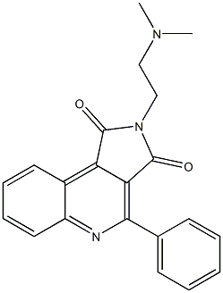 2-[2-(Dimethylamino)ethyl]-4-phenyl-2H-pyrrolo[3,4-c]quinoline-1,3-dione 结构式