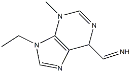 (3-Methyl-9-ethyl-3,6-dihydro-9H-purine)-6-methanimine 结构式