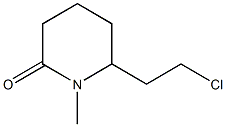 6-(2-Chloroethyl)-1-methylpiperidin-2-one 结构式