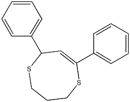 2,4-Diphenyl-7,8-dihydro-2H,6H-1,5-dithiocin 结构式