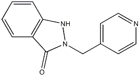 2-[(4-Pyridinyl)methyl]-1H-indazol-3(2H)-one 结构式