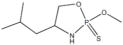 2-Methoxy-4-(2-methylpropyl)-1,3,2-oxazaphospholidine 2-sulfide 结构式