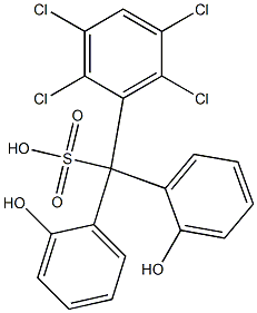 (2,3,5,6-Tetrachlorophenyl)bis(2-hydroxyphenyl)methanesulfonic acid 结构式