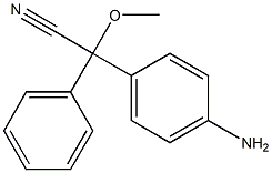 2-(p-Aminophenyl)-2-methoxy-2-phenylacetonitrile 结构式