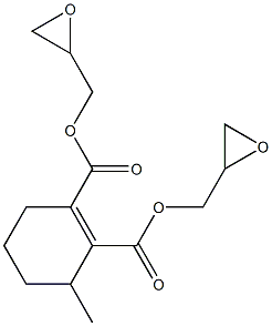 3,4,5,6-Tetrahydro-3-methylphthalic acid diglycidyl ester 结构式